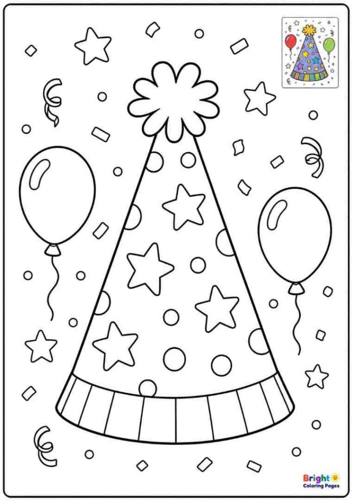 Color Your Own Party Hat