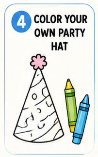 Color Your Own Party Hat