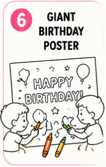 Giant Birthday Coloring Poster