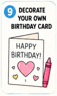 Decorate Your Own Birthday Card