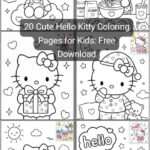 20 Cute Hello Kitty Coloring Pages for Kids: Free Printable Download