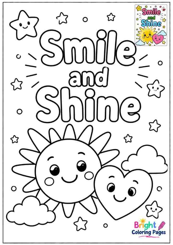 Smile and Shine Coloring Page