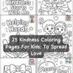 25 Kindness Coloring Pages For Kids: Free Printable To Spread Love