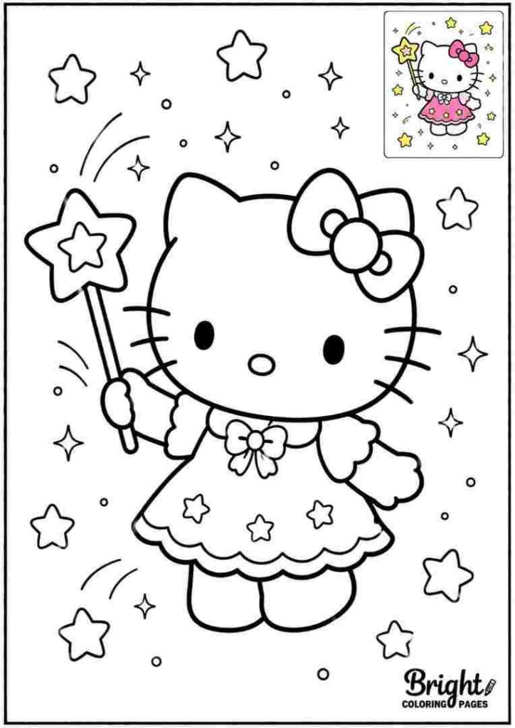 Hello Kitty with a Star Wand