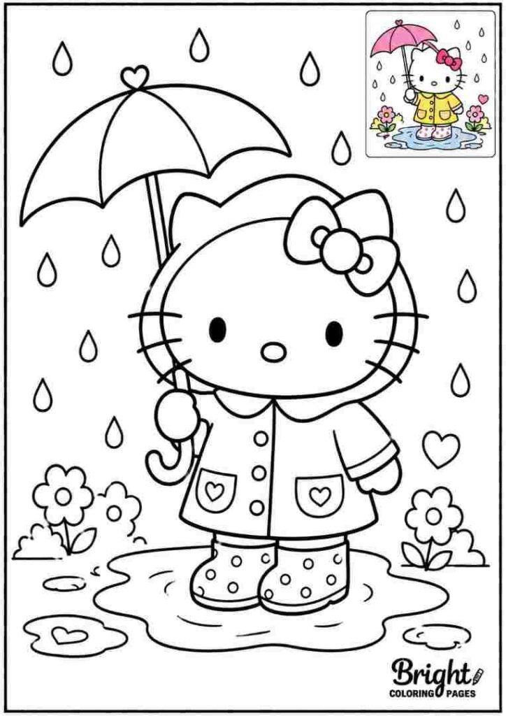 Hello Kitty in a Raincoat