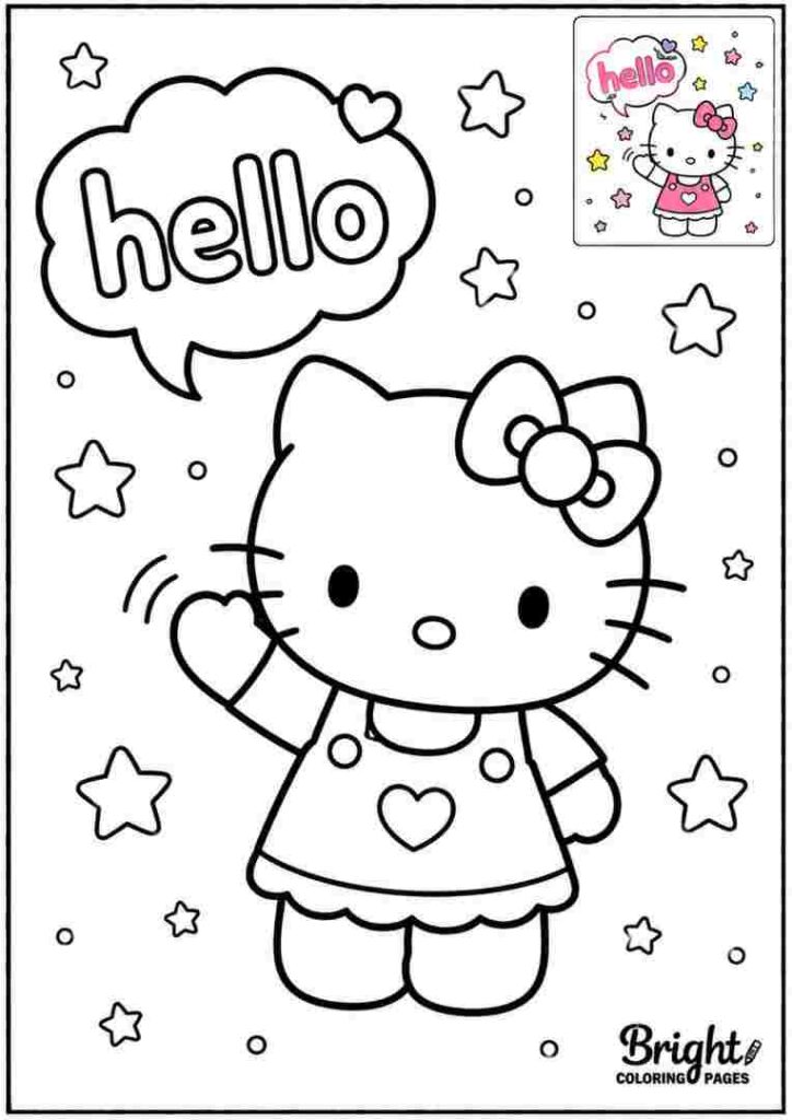 Hello Kitty Saying Hello