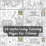 20 Joyful Living Coloring Pages For Children (Free Printable Download)