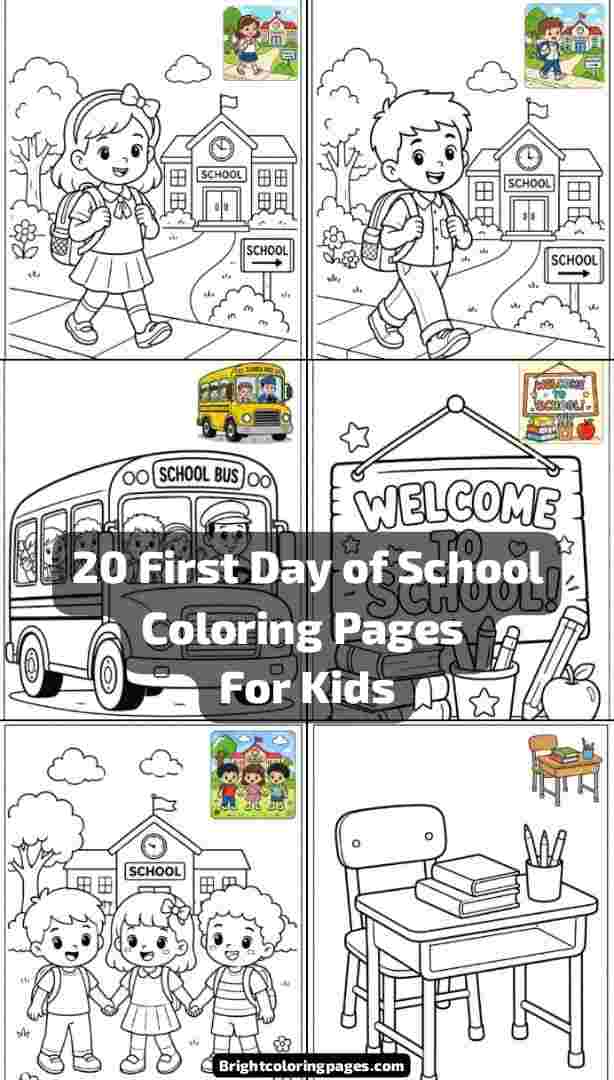 20 First Day of School Coloring Pages For Kids