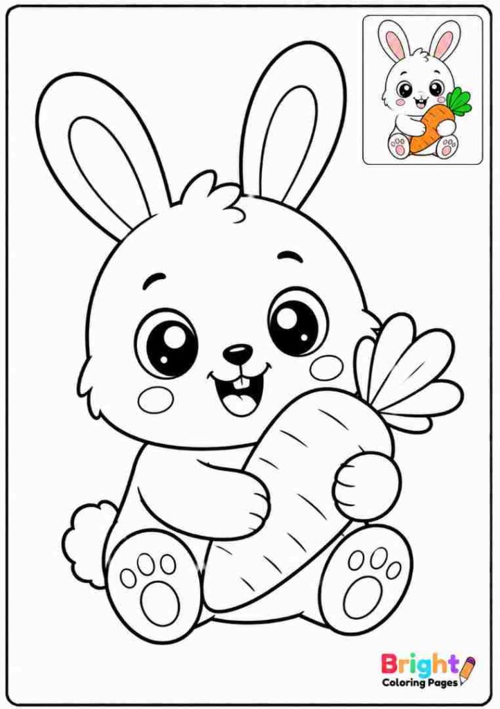 Kawaii Rabbit and Carrot