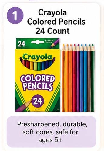 Crayola Colored Pencils, 24 Count