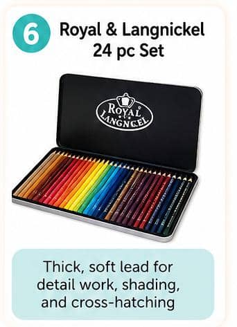 Royal & Langnickel Colored Pencil Set, 24 pc