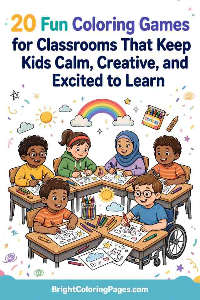 20 Fun Coloring Games for Classrooms That Keep Kids Calm, Creative, and Excited to Learn