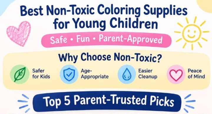 Best Non-Toxic Coloring Supplies for Young Children: What Parents Should Check Before They Buy