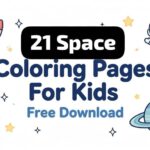 21 Space Coloring Pages For Kids (Free Download)