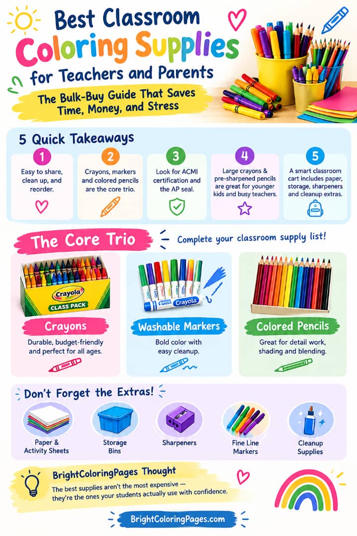 Best Classroom Coloring Supplies for Teachers and Parents: The Bulk-Buy Guide That Saves Time, Money, and Stress